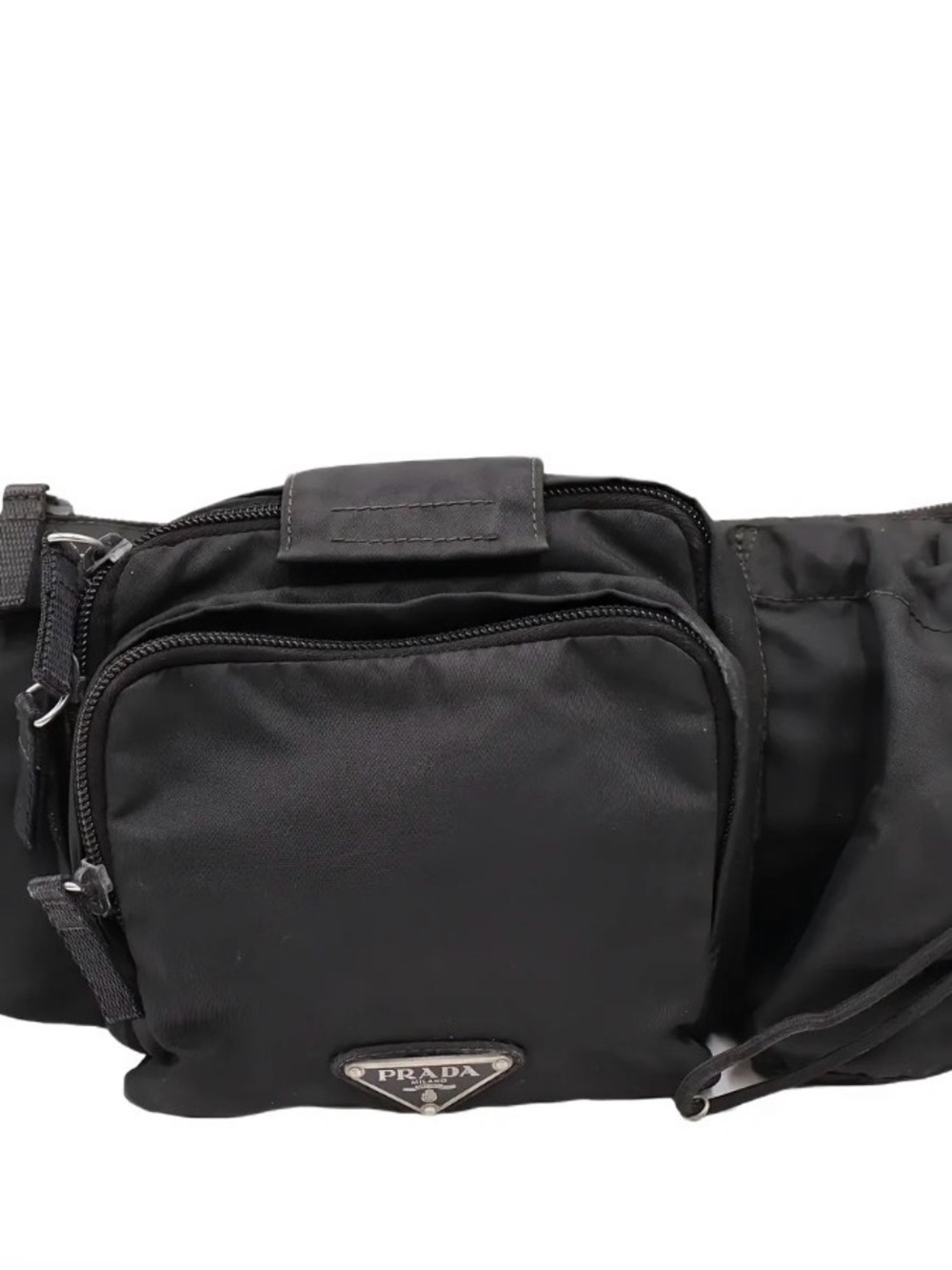 Prada Black Nylon Belt Bag
